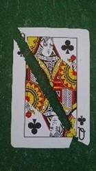 Queen of Clubs card