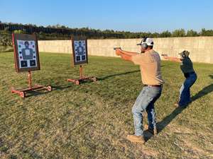 Students on the range.